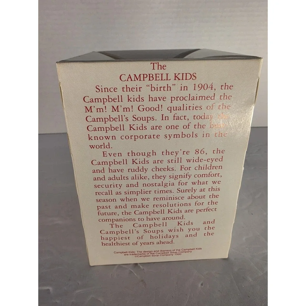Campbell Kids Christmas Ornament 1990 Collector's Edition New in Box
